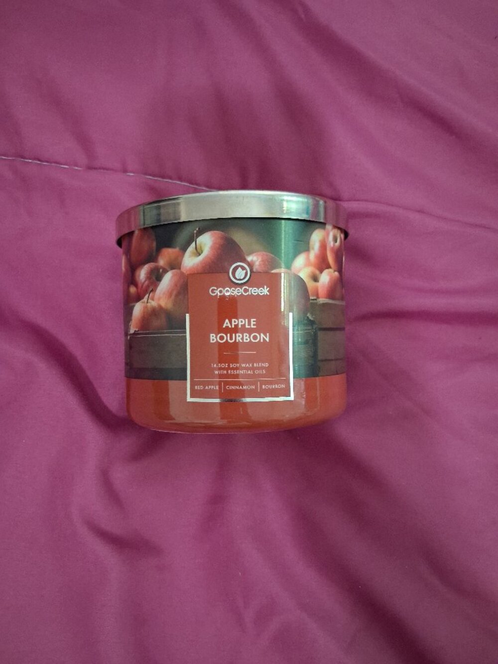 Goose Creek 3 Wick Candle - Apple Bourbon